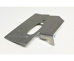 Hitteschild voor Husqvarna kettingzaag 394XP. 394XPEPA, 395XP, 395XPG, 395XPW, 395XPGW, koelplaat voor uitlaat, 394 XP. 394 XPEPA, 395 XP, 395 XPG, 395 XPW, 395 XPGW, dichting, motorzaag, benzinezaaag, snoeizaag, onderdeel