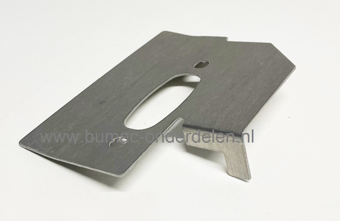 Hitteschild voor Husqvarna kettingzaag 394XP. 394XPEPA, 395XP, 395XPG, 395XPW, 395XPGW, koelplaat voor uitlaat, 394 XP. 394 XPEPA, 395 XP, 395 XPG, 395 XPW, 395 XPGW, dichting, motorzaag, benzinezaaag, snoeizaag, onderdeel