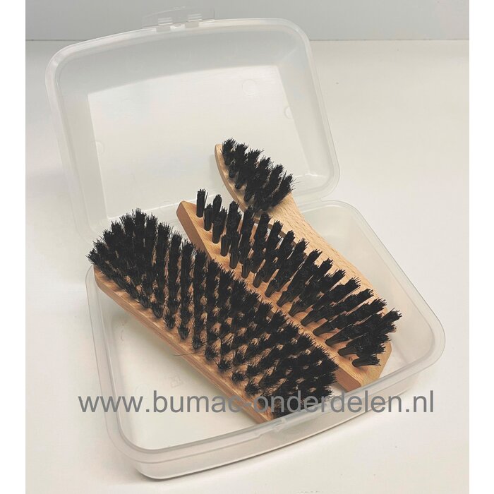 Reinigingsborstels voor schoonmaken maaidek van grasmaaier, zitmaaier, frontmaaier, tuintrekker 3 schoonmaakborstels, reinigen, schoonmaken, onderdeel