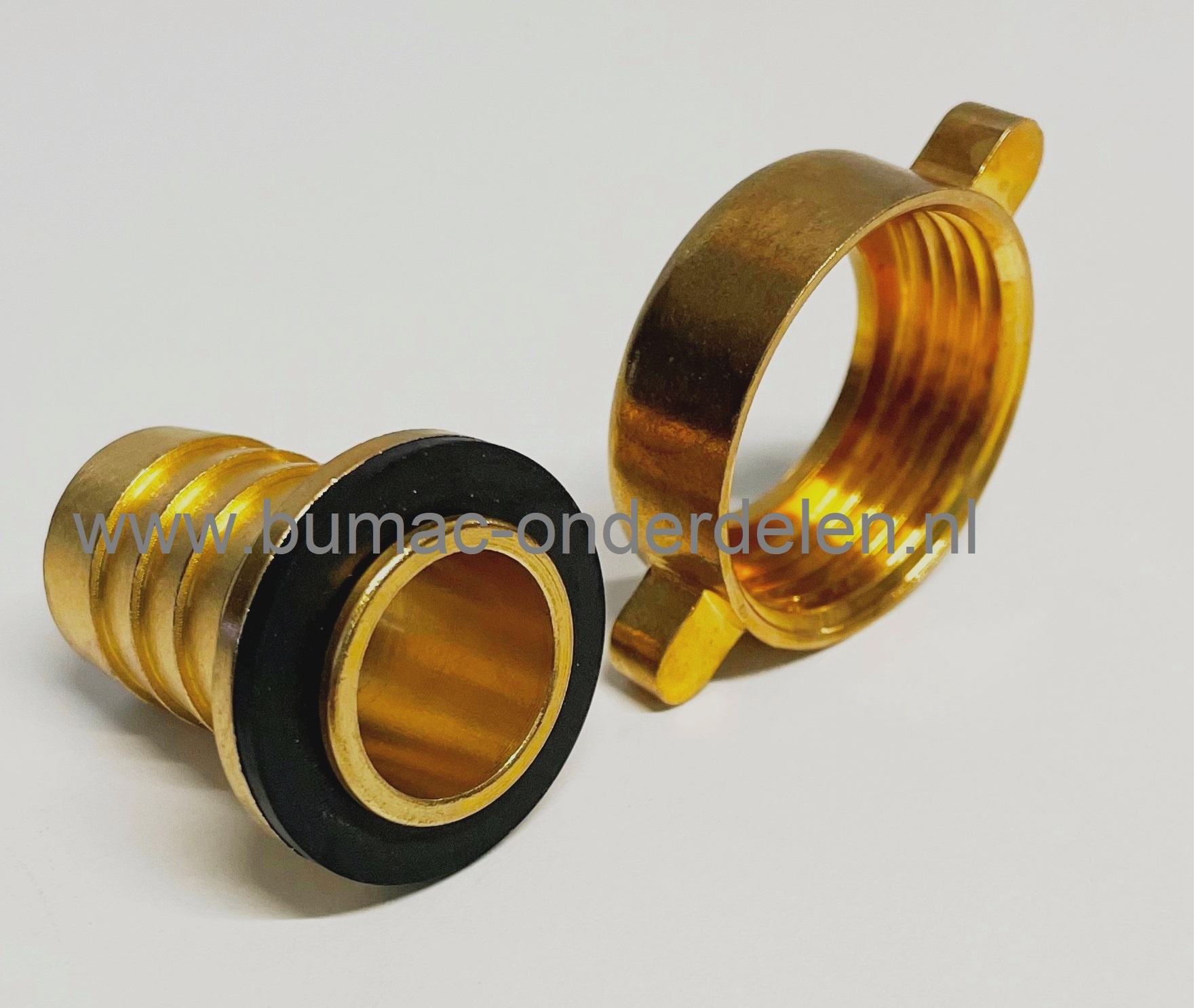 Slangkoppeling slangtule 3/4 Inch met schroefaansluiting 1 Inch,  Geka slangpilaar,  slang aansluitstuk voor GK schroefkoppeling, Tule 3/4 Inch, GEKA messing slangpilaar, slangtule, schroefbaar aansluitstuk voor kraan, onderdeel