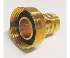 Slangkoppeling slangtule 3/4 Inch met schroefaansluiting 3/4 Inch,  Geka slangpilaar,  slang aansluitstuk voor GK schroefkoppeling, Tule 3/4 Inch, GEKA messing slangpilaar, slangtule, schroefbaar aansluitstuk voor kraan, onderdeel