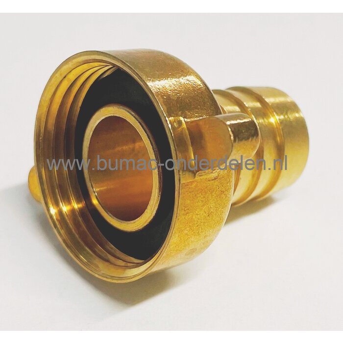Slangkoppeling slangtule 3/4 Inch met schroefaansluiting 3/4 Inch,  Geka slangpilaar,  slang aansluitstuk voor GK schroefkoppeling, Tule 3/4 Inch, GEKA messing slangpilaar, slangtule, schroefbaar aansluitstuk voor kraan, onderdeel