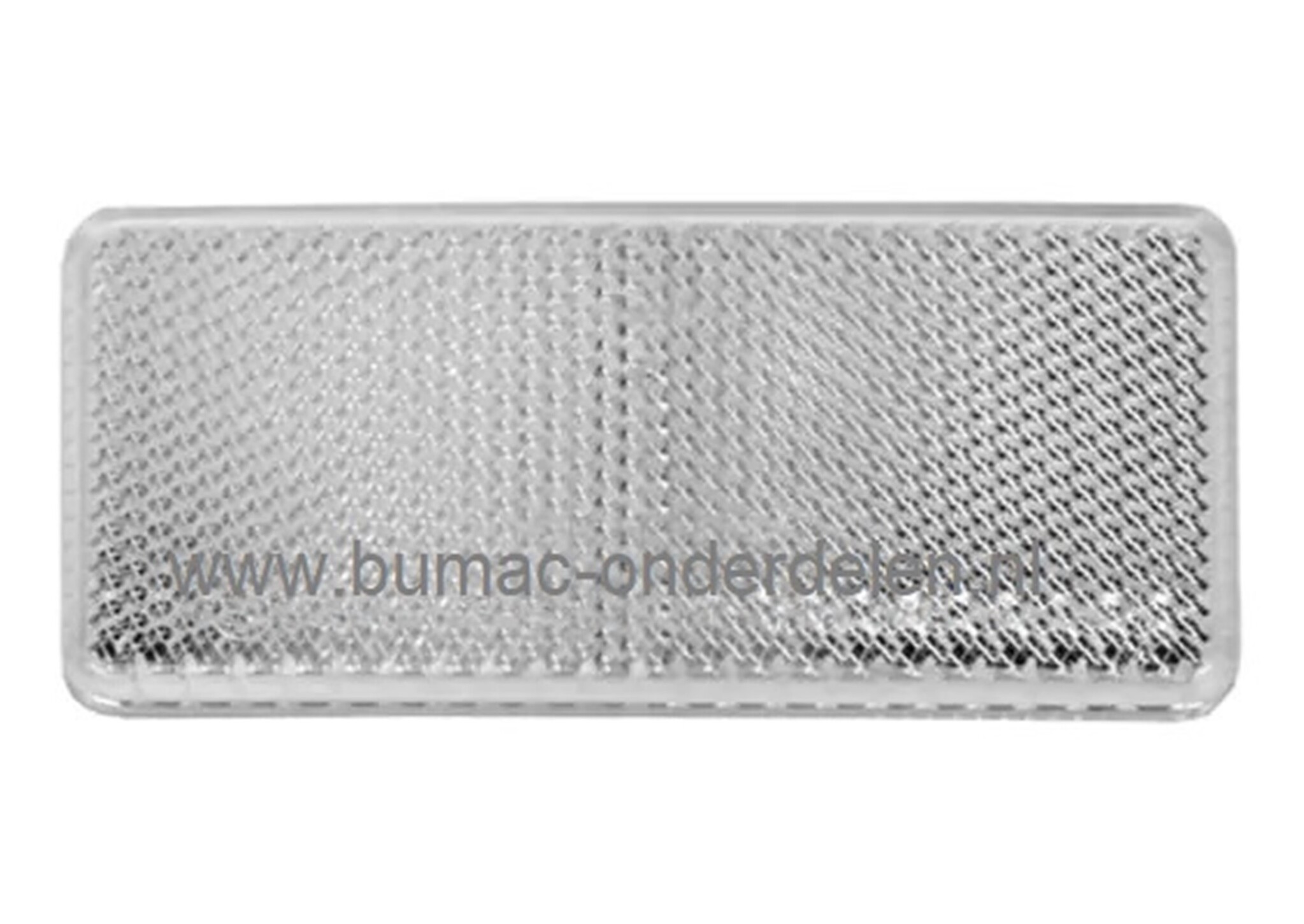 Rechthoek reflector lengte 7 cm wit zelfklevend voor aanhangers, trekker, kiepkar, aanhangwagens, onderdeel