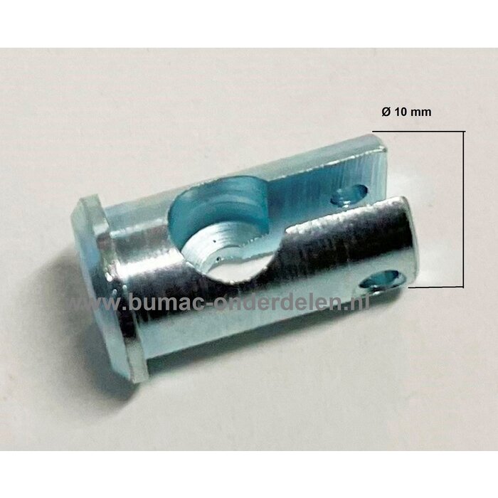 Kabelhouder voor kabel met cilindrisch lood met Ø 10 mm voor veegmachine, tuinfrees, grasmaaier, zitmaaier, frontmaaier, trekker, kooimaaier, verticuteermachine, flexibele kabel met Ton voor koppelingskabel, remkabel, bedieningskabel bus, nippel, onderdee