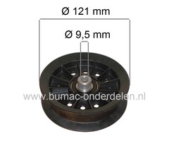 Poelie HUSQVARNA - MURRAY - NOMA - YARDPRO Zitmaaier voor Aandrijving Maaidek 38" - 39" - 40" - 42" - 43" - 46", Riemschijf - Pouly - Aandrijfschijf