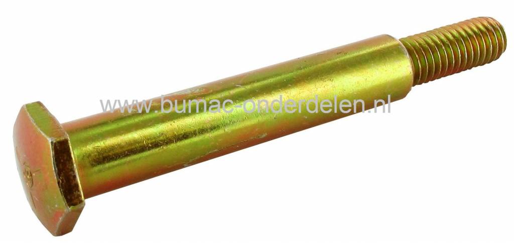 Wielbout voor steunwiel van maaidek 38, 40 of 50 inch zitmaaier, tuintrekker, frontmaaier, grasmaaier, bout voor bevestiging van steunwiel aan maaidek, onderdeel