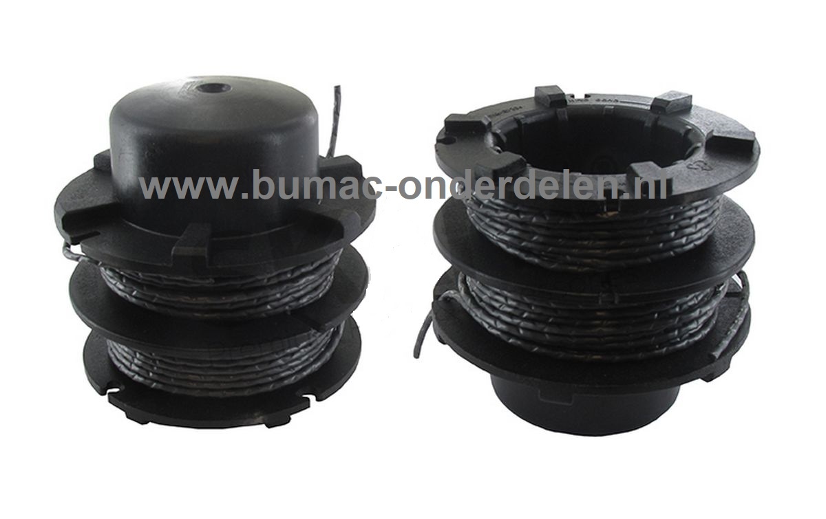 Draadspoel voor Gardenstar en andere chinese modellen strimmer, trimmer, snoerloze kantensnijder, 675651, spoel, draadcasette, maaidraad, onderdeel