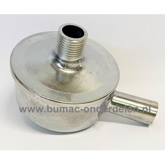 Luchtfilterhuis met luchtfilter voor Traxor compressoren, kompressor, K1090/415MA, dubbele zuigercompressor, K10 90/415 MA, luchtfilterhouder, luchtfilterhuis compleet, luchtfilterbehuizing compleet met luchtfilter, onderdeel