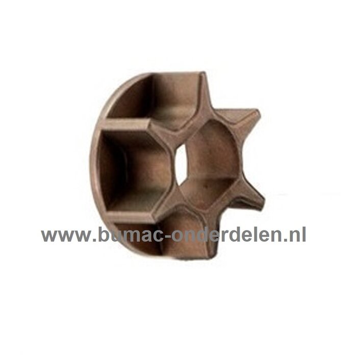 Aandrijftandwiel 1/4 - 6 tands voor Archer elektrische kettingzagen, accusnoeizagen, accu snoeizagen, aandrijf tandwiel, kettingtandwiel, A1758E, A 1758 E, onderdeel