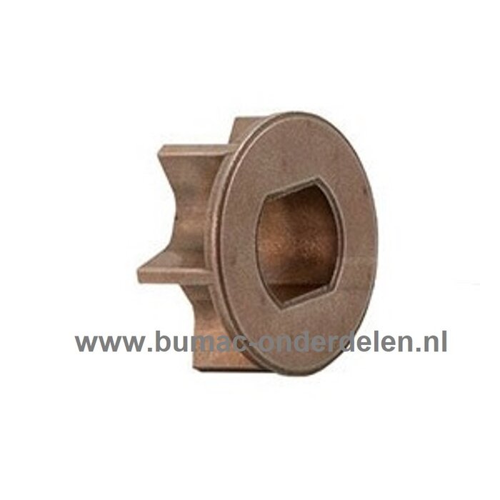 Aandrijftandwiel 1/4 - 6 tands voor Archer elektrische kettingzagen, accusnoeizagen, accu snoeizagen, aandrijf tandwiel, kettingtandwiel, A1758E, A 1758 E, onderdeel