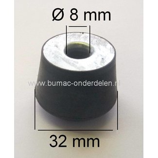 Anti Vibratierubber STIHL 050 - 051 - 075 - 076 - TS50 - TS510 - TS760 Motorzaag, Kettingzaag, Bandenslijper, Motorslijper, Doorslijper, Vibratiedemper, Ophangrubber, Trillingsdemper, Trilling Demper, Viking