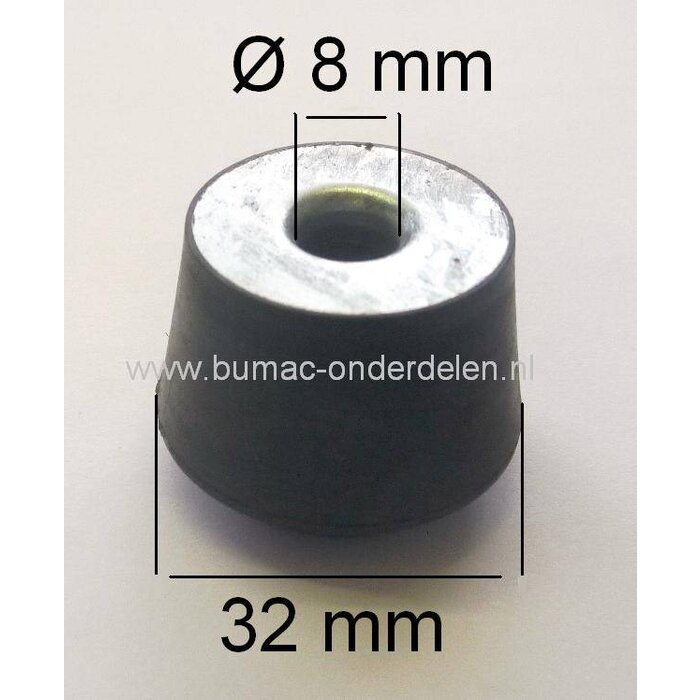 Anti Vibratierubber STIHL 050 - 051 - 075 - 076 - TS50 - TS510 - TS760 Motorzaag, Kettingzaag, Bandenslijper, Motorslijper, Doorslijper, Vibratiedemper, Ophangrubber, Trillingsdemper, Trilling Demper, Viking