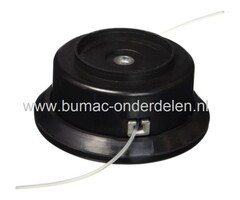Maaikop voor Scheppach bosmaaier, kantenmaaier, trimmer, strimmer, BCH2600, BCH3300, GFS33, MFH3000, MFH3300, draadkop, draadcassettes, maaidraad, spoelen, BCH 2600, BCH 3300, GFS 33, MFH 3000, MFH 3300, onderdeel