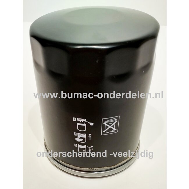 Oliefilter voor Honda GX 610, GX 620, GX 630, GX 660, GX 670, GX 690, GXV 340, GXV 390, GXV 610, GXV 620, GXV 630, GXV 660, GXV 670, GXV 690, HA 4118, HA 4120, HRC 7013, HRC 7031 K1, HRC 7018, HRC 7020, HRC 7113, H 6522, EB 1100, EB 12 D oliefilter voor G