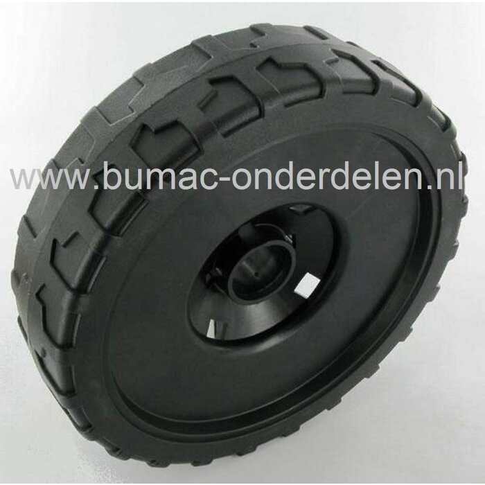 Kunststof Wiel Ø 190 mm STIGA - CASTELGARDEN - MOUNTFIELD - ALPINA Grasmaaier - Loopmaaier - Cirkelmaaier, oa Multiclip 46 en Combi 45
