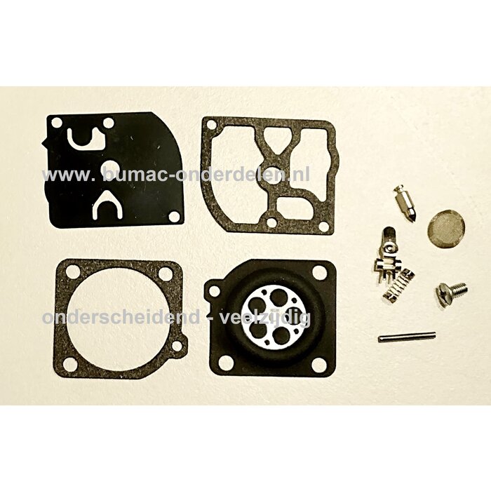 Membraan Reparatie set voor Zama Carburateur op Makita Kettingzaag, Bosmaaier, Bladblazer, Strimmer en Heggenschaar Echo ,EA3501
