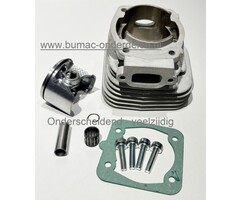 Cilinderkit Ø 45 mm voor Kettingzaag, Dolmar Makita Kettingzaag PS-5105, PS-5105C, PS-5105 CH, PS-5105 CX, PS-5105 H Complete Cilinderkit: Cilinder met Zuiger – Zuigerveren - Pistonpen en Cilinderpakking, Interne Motordelen, Motorzaag, Cilinderkit onderde