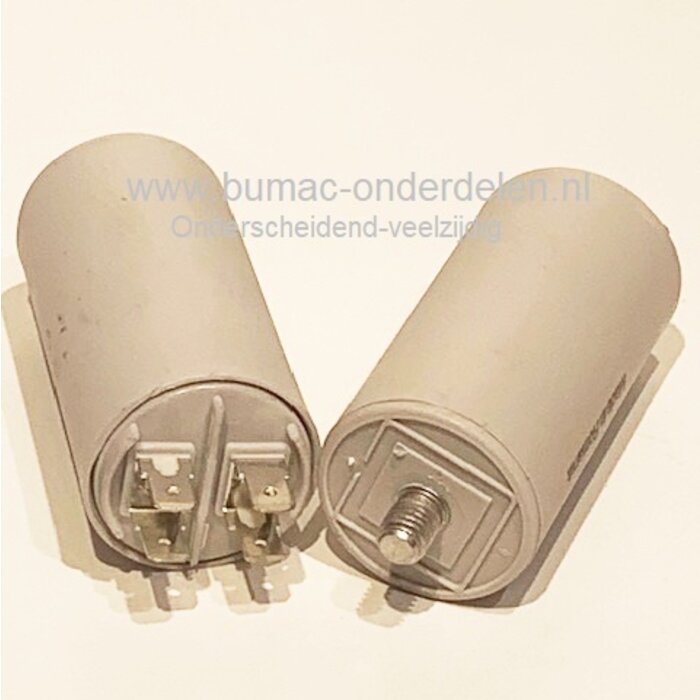 Condensator 12µF-425V  AC voor Waterpomp, Generator, Aggregaat, Krachtmotor, Elektrische Hakselaar, Hogedrukreiniger, Honda, Yanmar, Sabo, Wolf