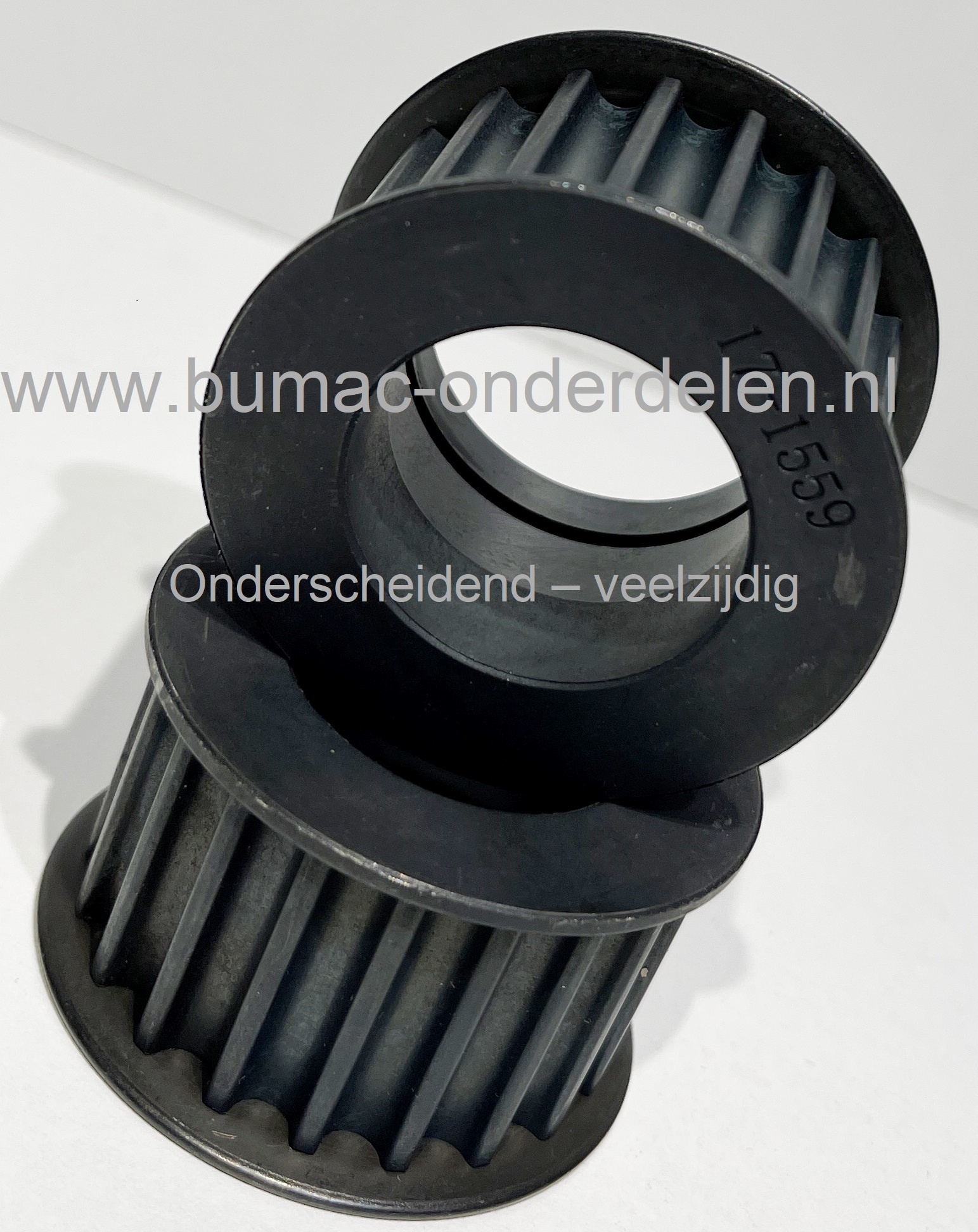 Getande Poelie voor 122 Cm Maaidek van CastelGarden, Stiga, Mountfield, Alpina, Honda TC122 en PTX Zitmaaiers, Tuintrekker