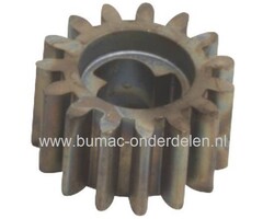 Aandrijf Tandwiel 15T CASTELGARDEN - STIGA - MOUNTFIELD - ALPINA Grasmaaiers oa Modellen Turbo 46 - Collector 46 - SP180 - M5510PDES Loopmaaier - Benzinemaaier - Cirkelmaaier - Duwmaaier