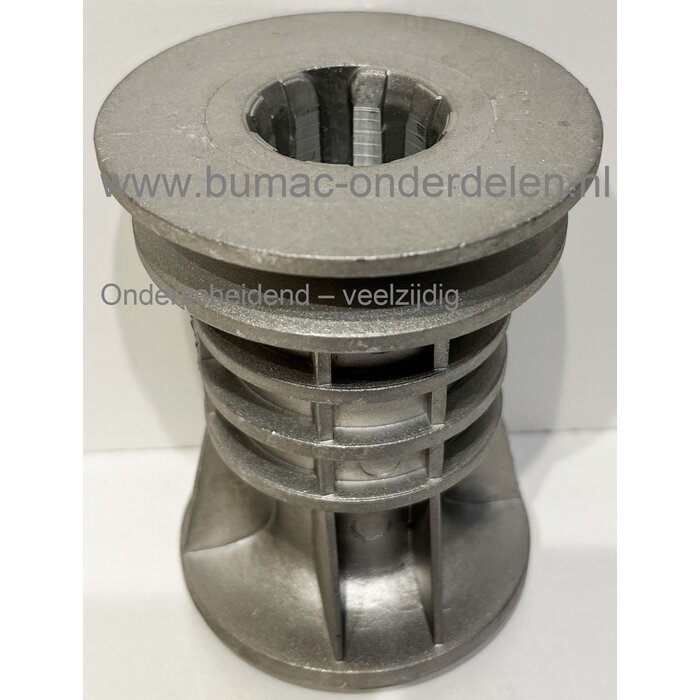 Meshouder voor Husqvarna - Jonsered - Partner en Mcculloch Grasmaaier, Grasmachine, Mes houder met Poelie voor Aandrijving  LB348V, LB48, LB48E, LB48V, LC351V, LC351VH, LC348V, LC348VE, LC353V, LC353VE, LC353VI, LC48, LC48E, LC48V, LC48VE, LC53E, LC53EE,