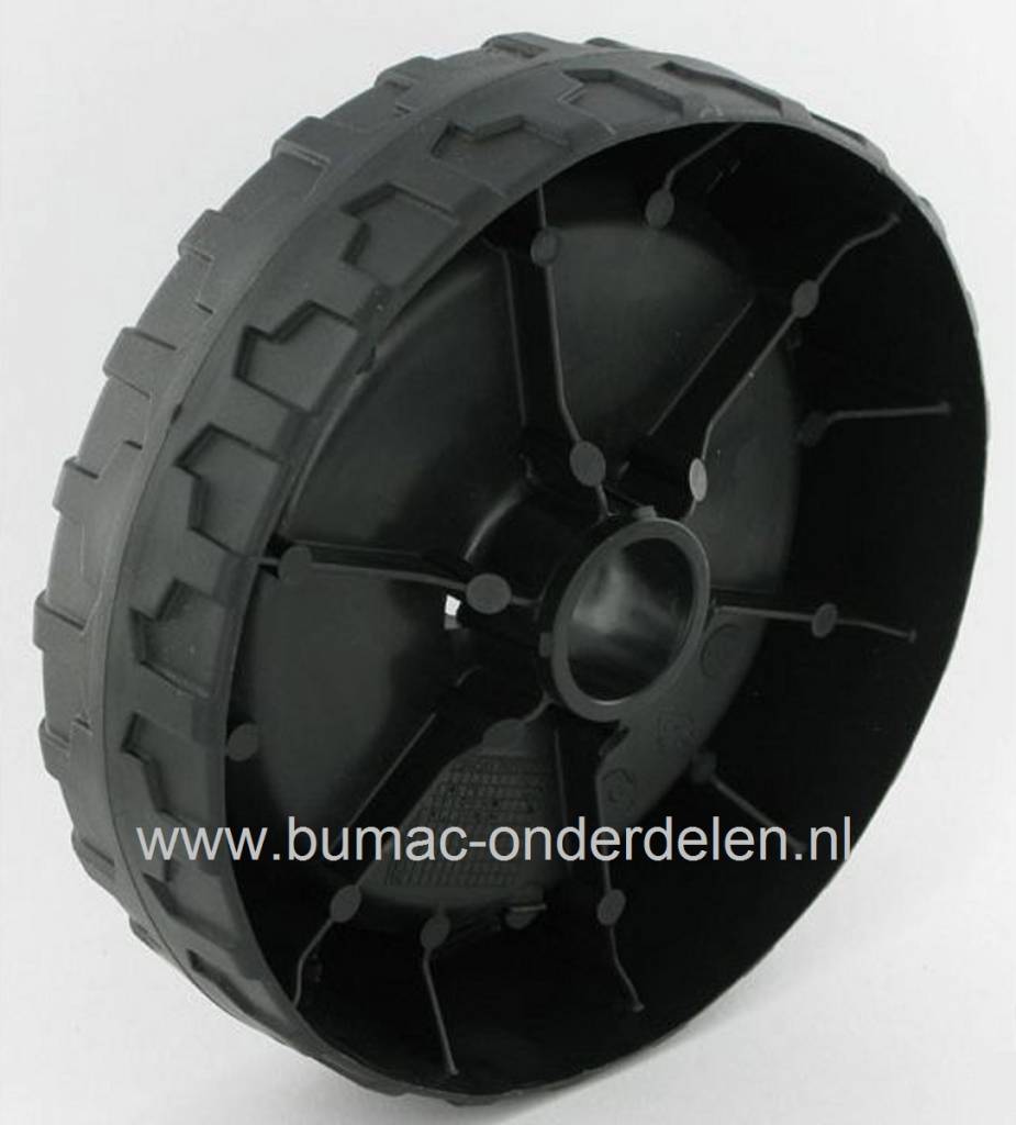 Kunststof Voorwiel Ø 165 mm CASTELGARDEN - STIGA - ALPINA - MOUNTFIELD Grasmaaier - Loopmaaier - Cirkelmaaier, HP180 - HP183 - HL454 - SP183 - SP470 - SP474 - SP536 - Collector 53S, Voor Wiel