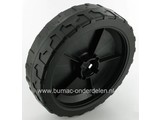 Kunststof Wiel Achter Ø 190 mm CASTELGARDEN - STIGA - ALPINA - MOUNTFIELD Achterwiel voor Grasmaaier - Loopmaaier - Cirkelmaaier, HP180 - HP183 - HL454 - SP183 - SP470 - SP474 - SP536 - Collector 53S, Achter Wielen