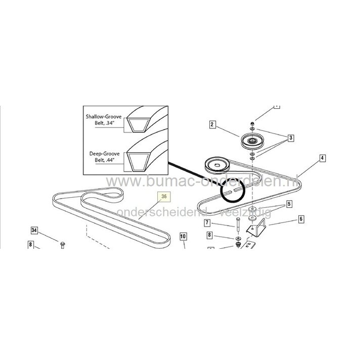 A81K Dubbelgetande Riem – Geschikt voor Simplicity Regent 2690495, 613575, 617227 en Meer. Tandriem 250 Tands voor Snapper - Simplicity - Ariens Aandrijving Maaidek, Maaimessen bij Zitmaaiers, Frontmaaiers van oa Simplicity, Snapper, Ariens, Dubbeltandrie