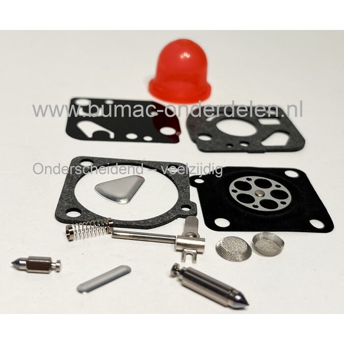 Membraan Reparatie set voor Zama Carburateur op Stihl Kettingzaag, Bosmaaier, Bladblazer, Strimmer en Heggenschaar, Revisiekit – Geschikt voor C1Q-S37A en diverse kettingzagen