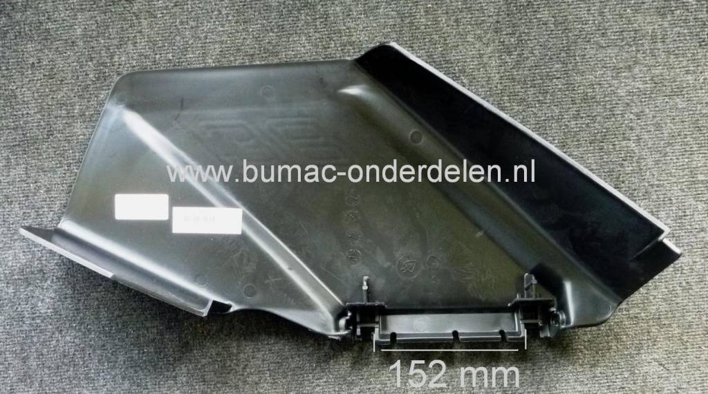 Zijuitworp Deflector voor Husqvarna - Partner - Jonsered - Lazer - Wizard - McCulloch Zitmaaier met een 97 Cm Maaidek