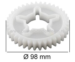 Aandrijftandwiel Achterwiel CASTELGARDEN Grasmaaier oa NP534TR - NP534TRE - PAN504TR - PAN504TR4S - PAN504TRE4S, Stiga - Castel Garden - Alpina - Mountfield Stiga Combi 53SB - Collector 48SB en 53SB - Turbo 53 4S Gazonmaaier - Benzinemaaier - Cirkelmaaier