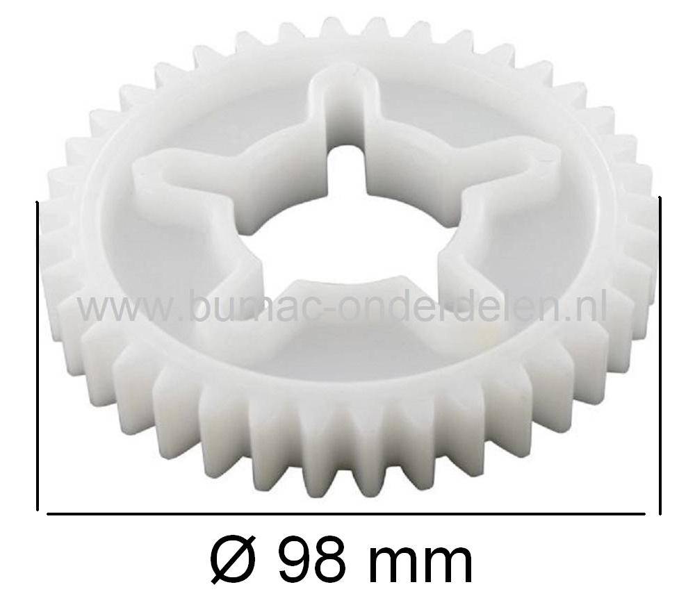 Aandrijftandwiel Achterwiel CASTELGARDEN Grasmaaiers oa NP534TR - NP534TRE - PAN504TR - PAN504TR4S - PAN504TRE4S, Stiga Combi 53SB - Collector 48SB en 53SB - Turbo 53-4S Castel Garden - Alpina - Mountfield Gazonmaaier - Benzinemaaier - Cirkelmaaier - Gras