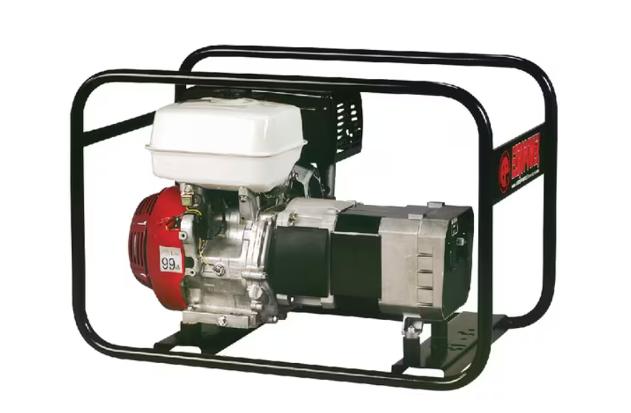 Europower EP6000HMS Generator H/MS 6kVA 230V – Krachtige Stroomvoorziening met Honda GX390 Motor, 2x 16A Stopcontacten, 12L Tank, 98 LWA, 90 kg