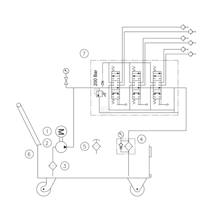 WP85C002 Werkplaatsaggregaat 75L-20L/min-7,5kW/400V – Professionele Luchtcompressor voor Industriële Toepassingen