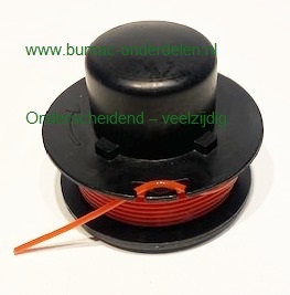 MTD Spoel compleet met Draad – Complete Draadspoel voor MTD Grastrimmers en Bosmaaiers – Ø 2,4 mm, 5 meter Draad