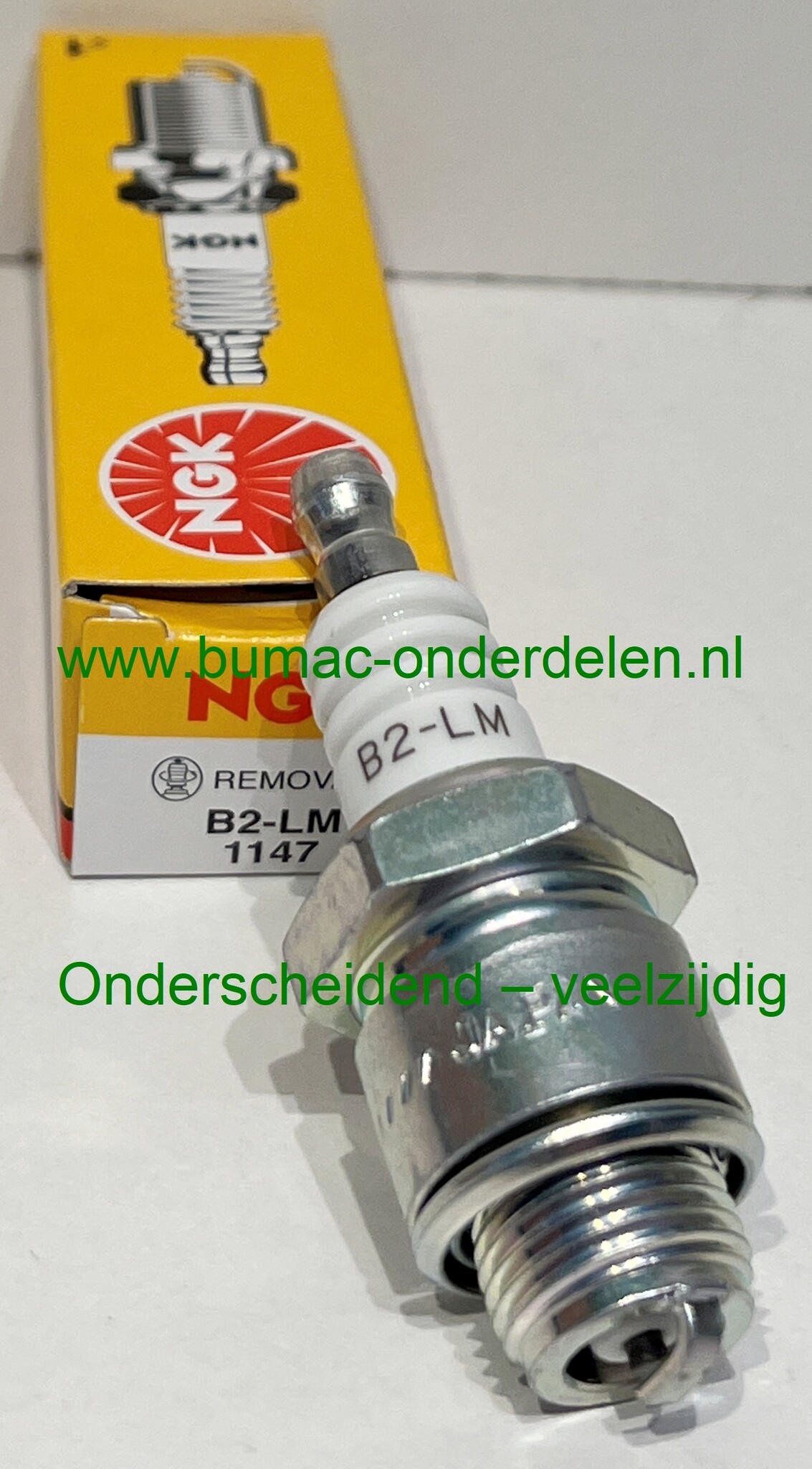 Bougie NGK B2LM – Betrouwbare Ontsteking voor Tuinmachines, Grasmaaiers en Kleine Motoren