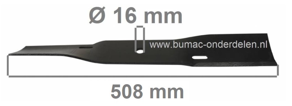 Maaimes 50,8 Cm HONDA Zitmaaiers met 38 Inch Maaibreedte, Honda H 3013, H 4013, H 4514, H 4518 Maaimessen 500 mm, Maaibladen HONDA Zitmaaiers, Skelters, Tuintrekkers 38"