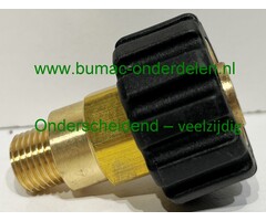 Handschroefverbinding 1/4" AG M22 x 1,5 IG 400 bar