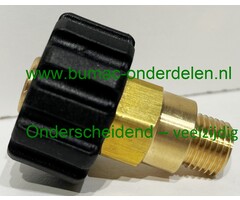 Handschroefverbinding 3/8" AG M22 x 1,5 IG 400 bar