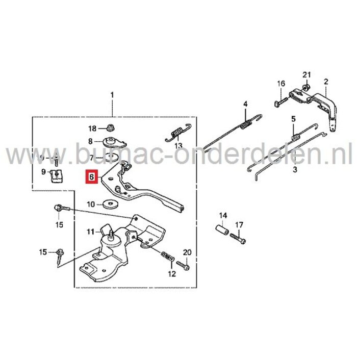 Regelhendel voor gasklepregeling van Honda GX120, GX140, GX160 en GX200 motoren – betrouwbaar onderdeel