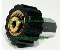 Handkoppeling M22 x 1,5 binnendraad 1/4" IG 400 bar
