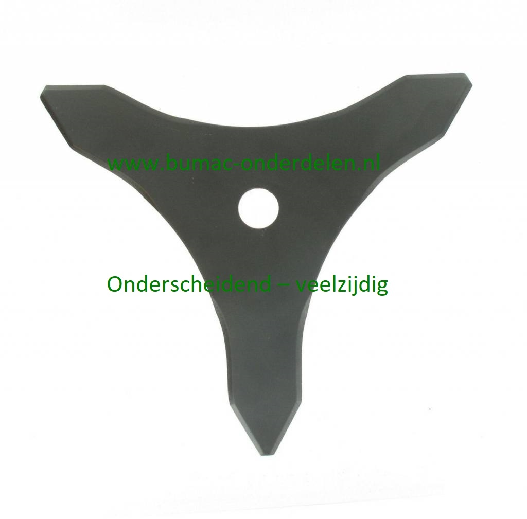 3 - Tands mes voor Bosmaaiers - Bermmaaiers van Stihl, Husqvarna, Dolmar, Jonsered, Makita, Hitachi, Black en Decker, Bosch, Alko, Gardena, Brill, Flymo, Strimmers, onderdeel