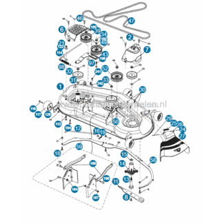 V-snaar 54 inch maaidek – geschikt voor MTD, Craftsman, Husqvarna, Cub Cadet en Partner