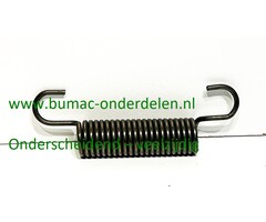 Trekveer spanveer 71mm Ø13mm voor MTD E740F Motec zitmaaier onderdeel