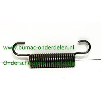 Trekveer spanveer 71mm Ø13mm voor MTD E740F Motec zitmaaier onderdeel
