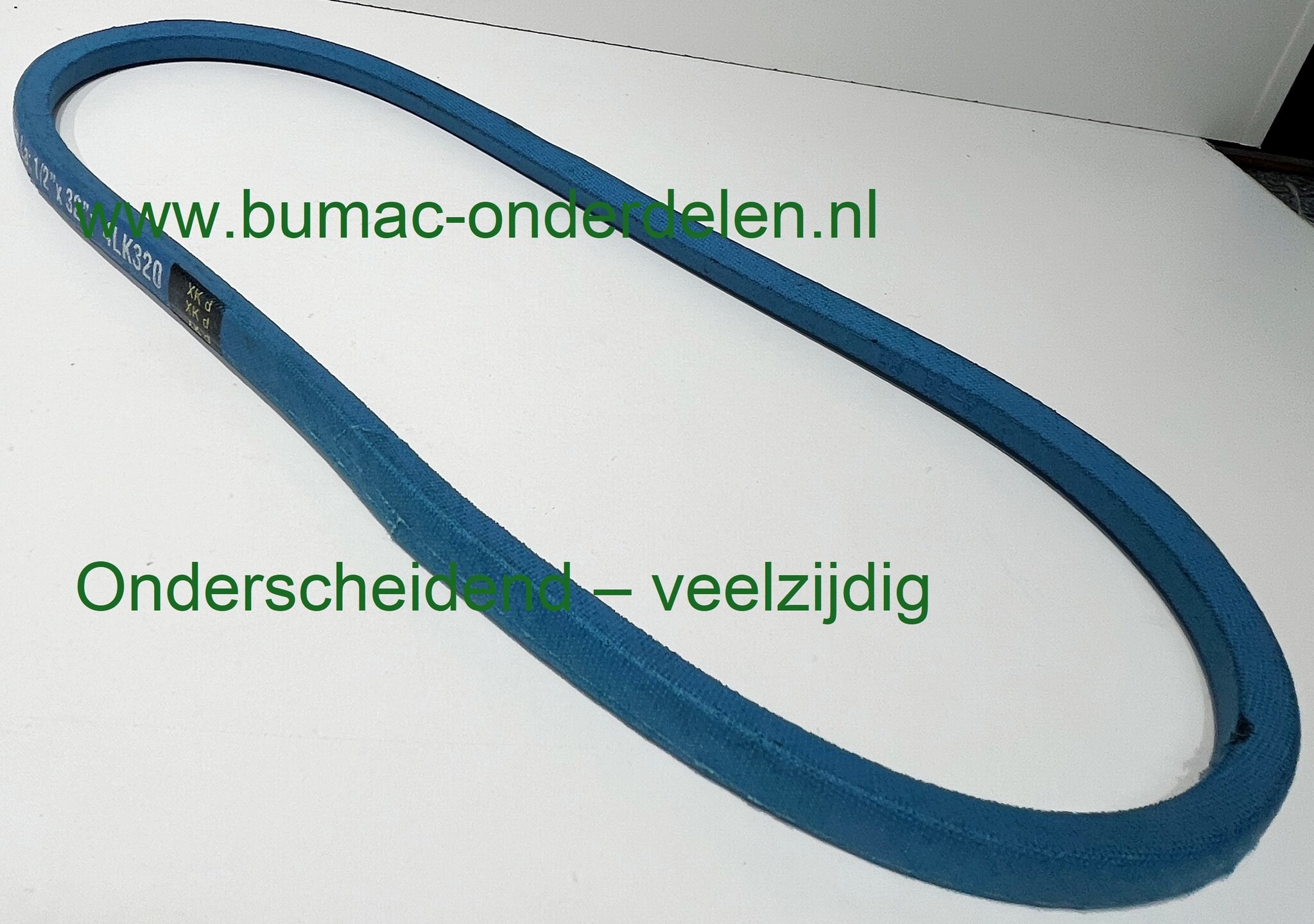 Aandrijfriem V-snaar 4L320K geschikt voor o.a. Parkside PBAM 224 A1, Cub Cadet LT1042 en John Deere LA105