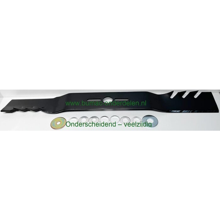 OREGON Universeel maaimes Gator Mulcher™ 22" – 3-in-1 mulchmes met verloopringen voor zitmaaiers & grasmaaiers van o.a. MTD, Honda, John Deere