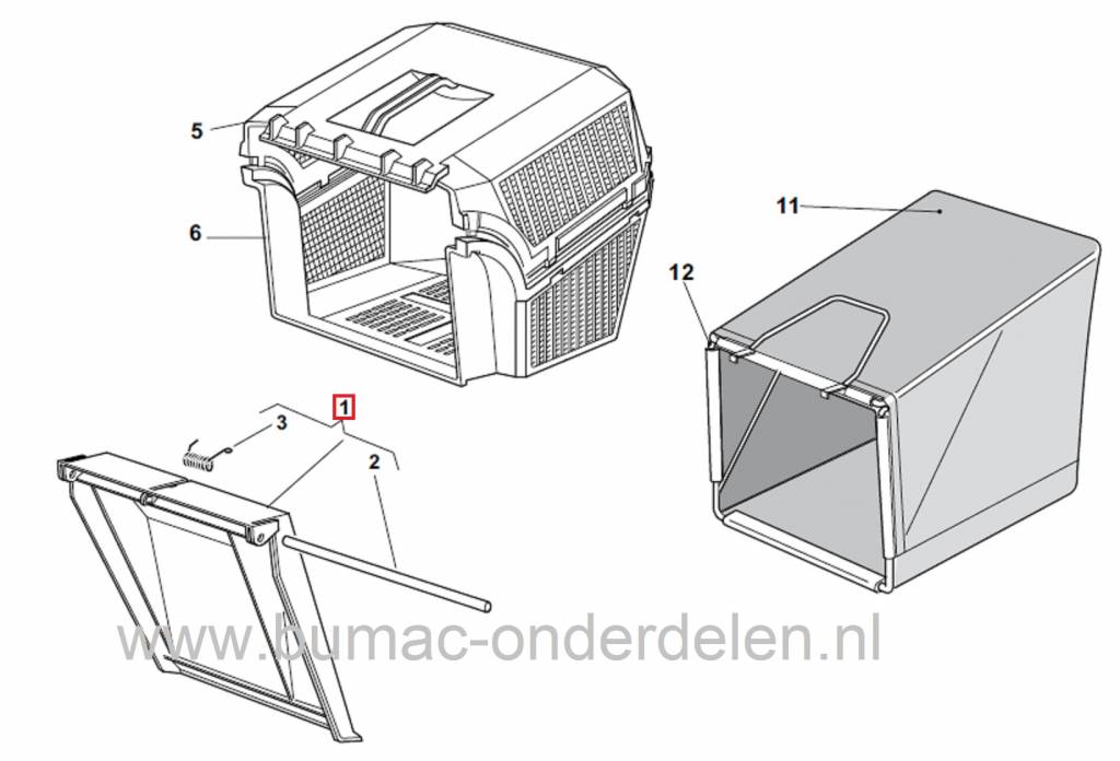 Achterklep CASTELGARDEN RA504 - NP534 - TDAM534 - XA55 Grasmaaier - Loopmaaier - Benzinemaaier, Stiga - Castel Garden - Alpina - Mountfield, Klep Achter