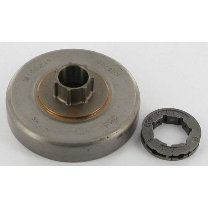 Koppelings Trommel met Los Aandrijftandwiel voor de Husqvarna en Jonsered 340, 345, 346, 351, 353, 355, 357, 359, 560xp, 2151, 2159, Kettingzaag, Motorzaag