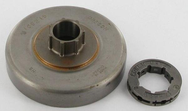 Koppelings Trommel met Los Aandrijftandwiel voor de Husqvarna en Jonsered 340, 345, 346, 351, 353, 355, 357, 359, 560xp, 2151, 2159, Kettingzaag, Motorzaag